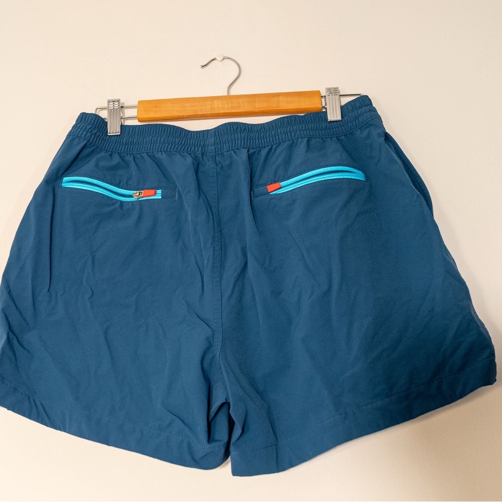 Women's Blue Topo Designs Athletic Shorts